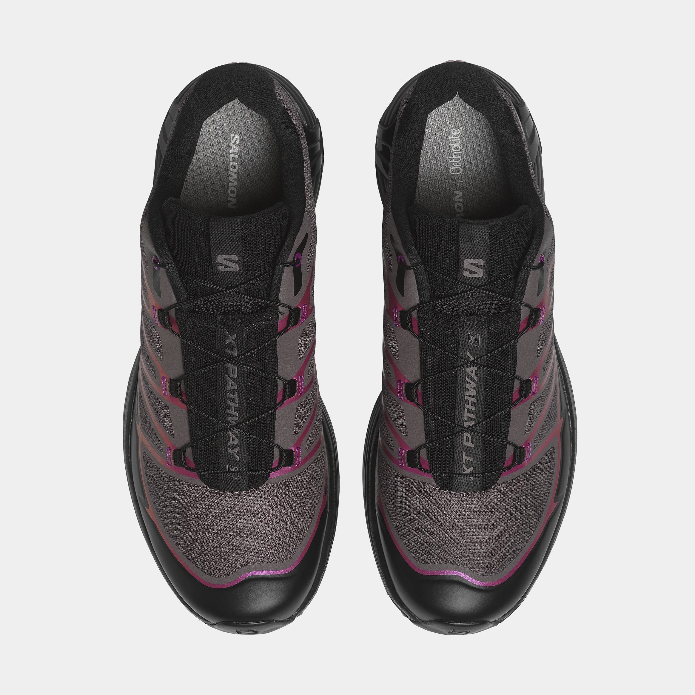 Alternative view of XT-Pathway 2 Mens Running Shoes (Black/Hollyhock/Plum Perfect)