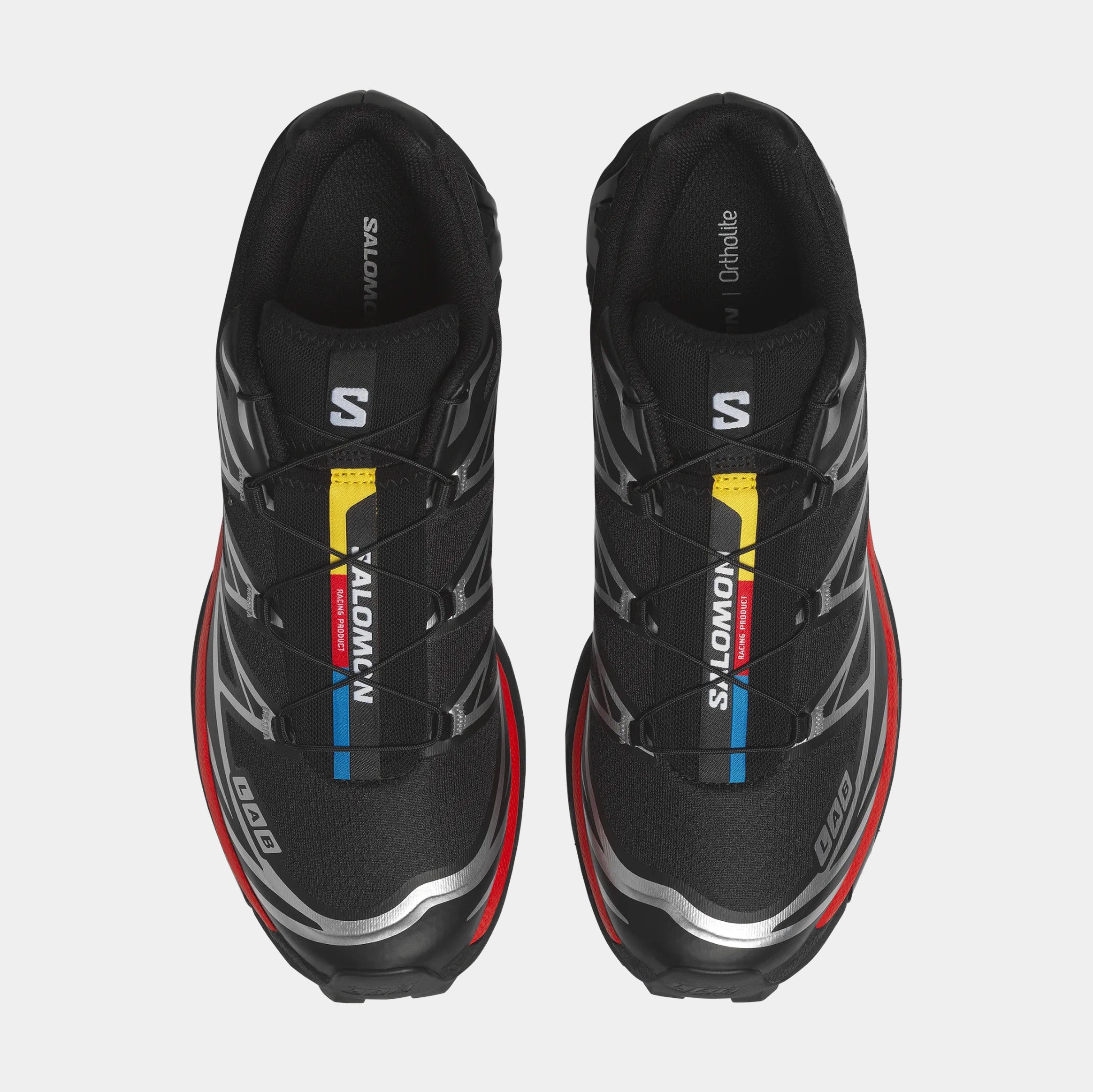 Alternative view of XT-6 Mens Running Shoes (Black/Fiery Red/Footwear Silver)